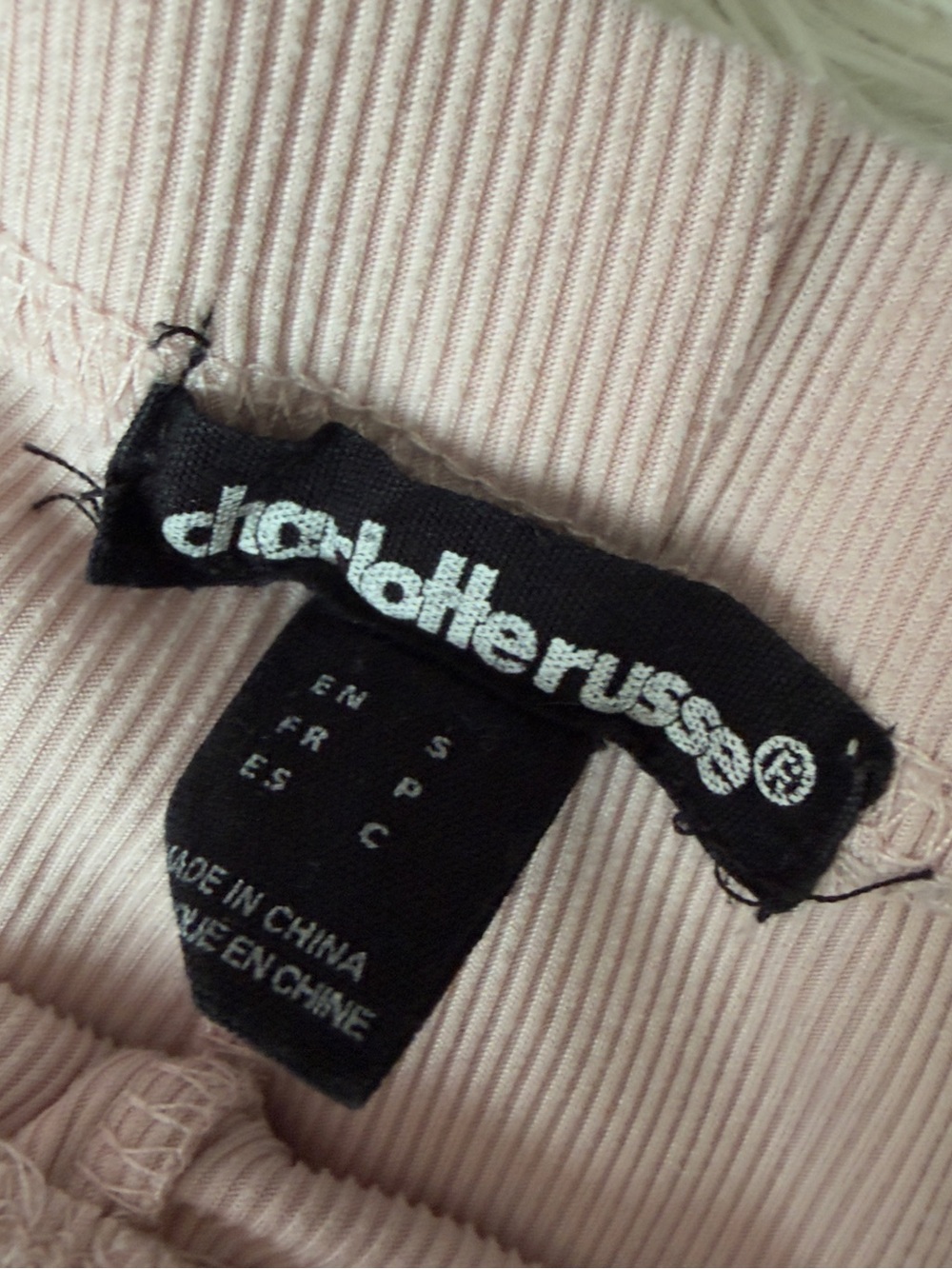 Girls' Elastic-Waist Light Pink Flare Leggings - Picture 3 of 3